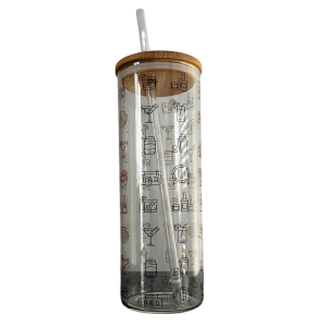 25oz Skinny Glass Tumbler